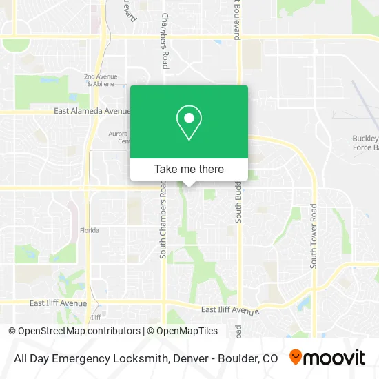 Mapa de All Day Emergency Locksmith