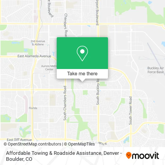 Mapa de Affordable Towing & Roadside Assistance