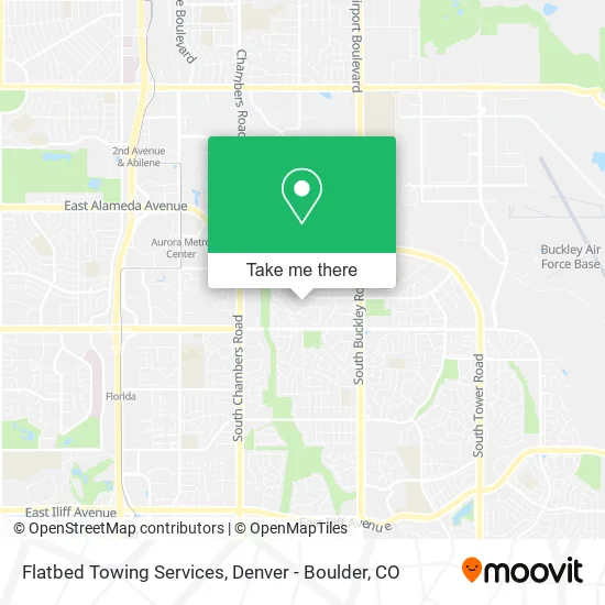 Flatbed Towing Services map