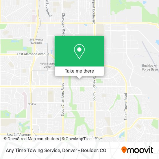 Mapa de Any Time Towing Service