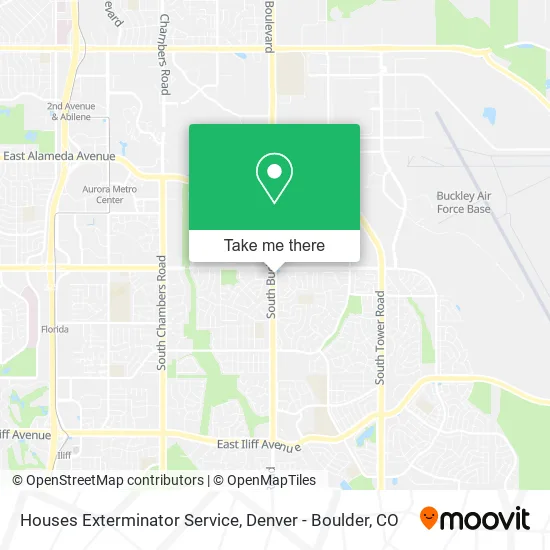 Houses Exterminator Service map