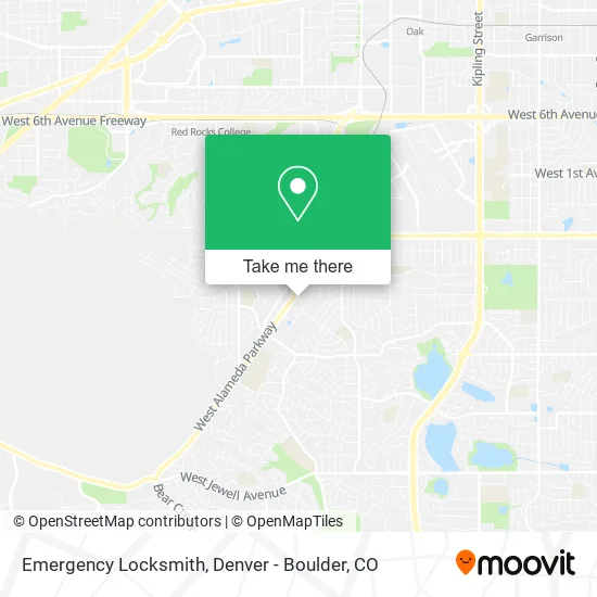 Emergency Locksmith map