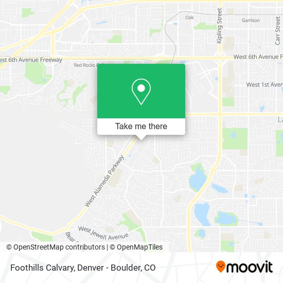 Foothills Calvary map