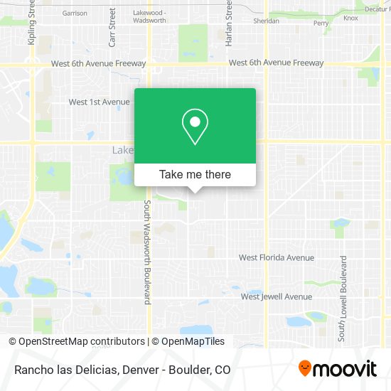 Rancho las Delicias map