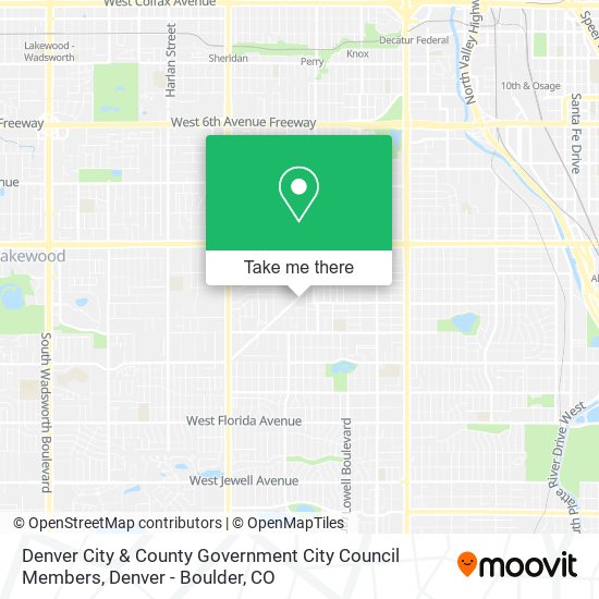 Denver City & County Government City Council Members map