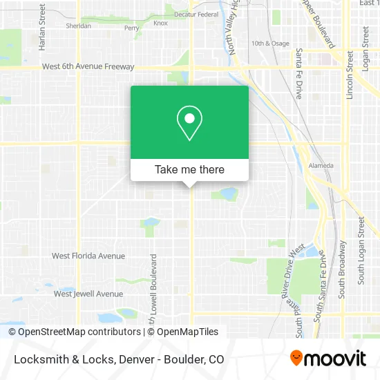 Locksmith & Locks map