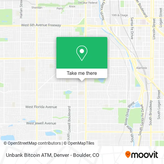Unbank Bitcoin ATM map