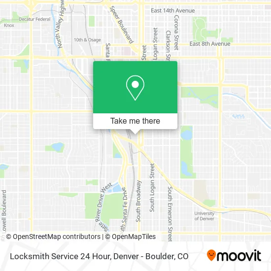 Locksmith Service 24 Hour map
