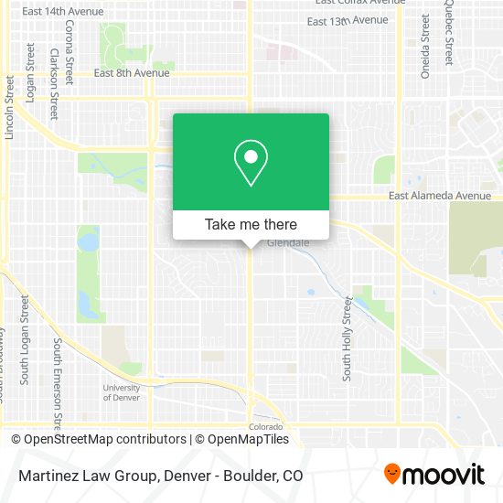 Martinez Law Group map