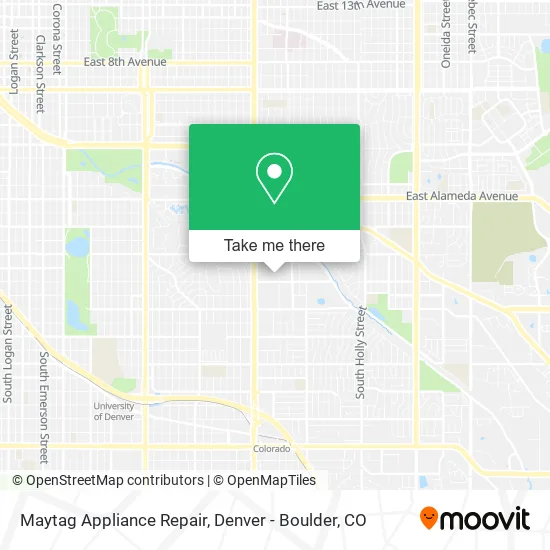 Mapa de Maytag Appliance Repair