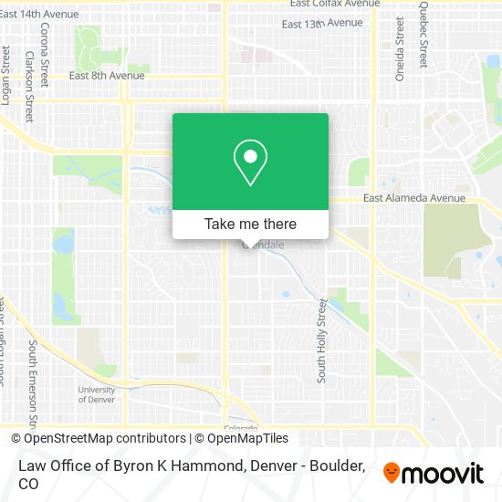 Law Office of Byron K Hammond map