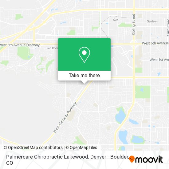 Palmercare Chiropractic Lakewood map