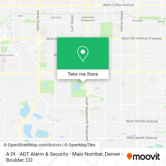 A Dt - ADT Alarm & Security - Main Number map