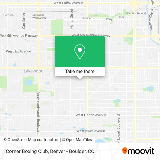 Corner Boxing Club map