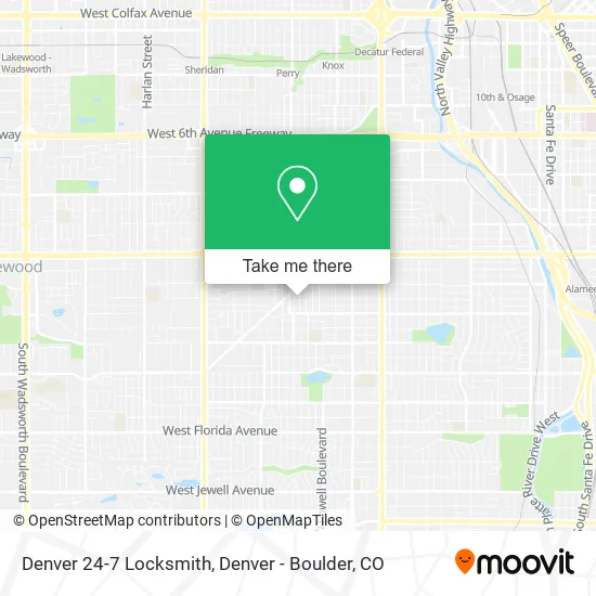 Denver 24-7 Locksmith map