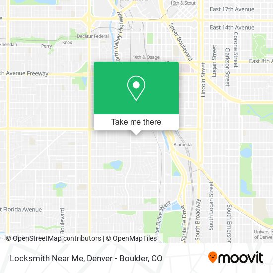 Mapa de Locksmith Near Me