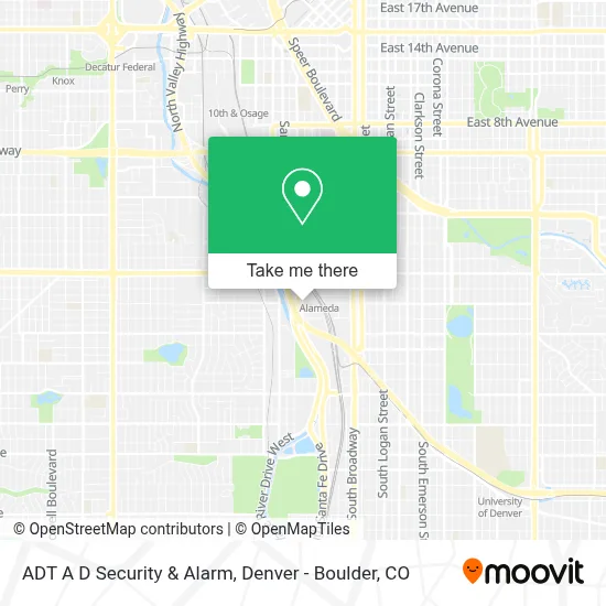 ADT A D Security & Alarm map