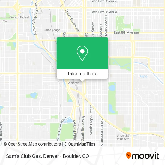 Sam's Club Gas map