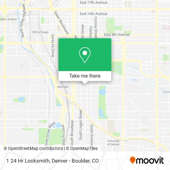 1 24 Hr Locksmith map