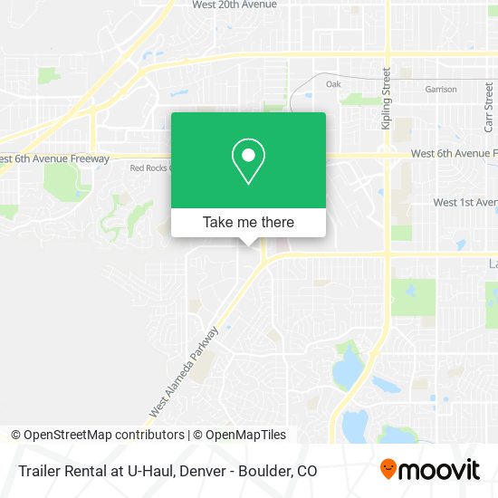 Mapa de Trailer Rental at U-Haul