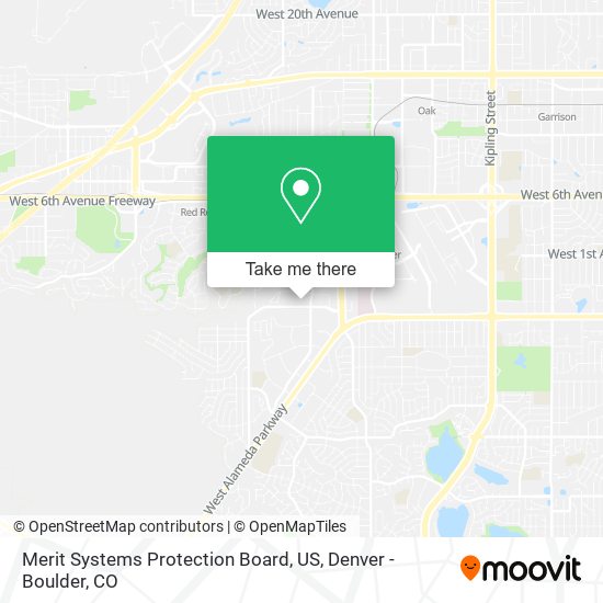 Merit Systems Protection Board, US map
