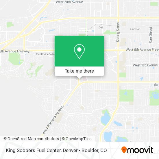 Mapa de King Soopers Fuel Center
