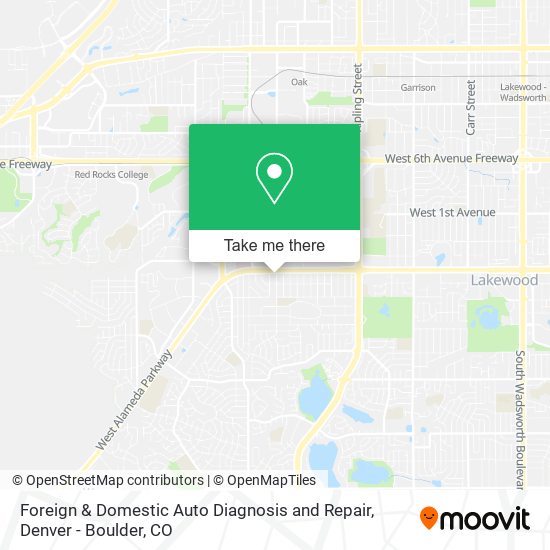 Foreign & Domestic Auto Diagnosis and Repair map