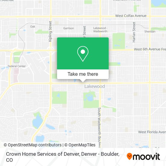Crown Home Services of Denver map