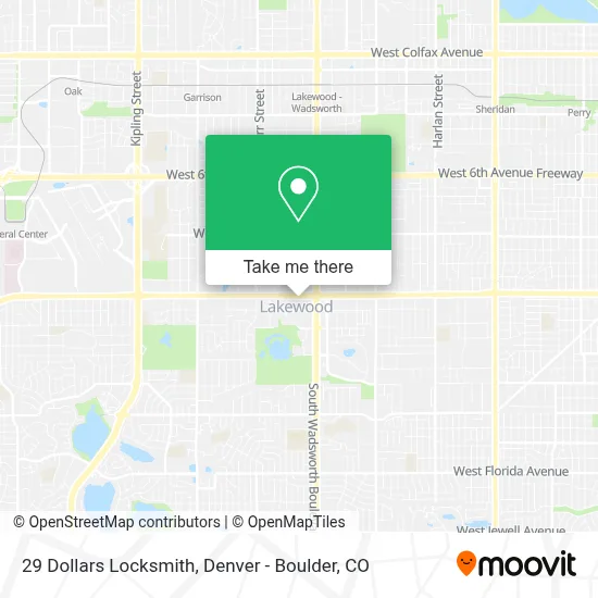 29 Dollars Locksmith map