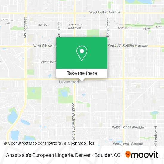 Anastasia's European Lingerie map