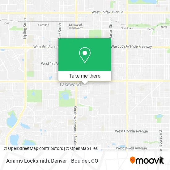 Adams Locksmith map