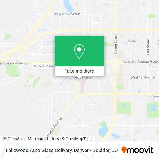 Lakewood Auto Glass Delivery map