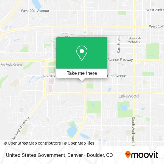 Mapa de United States Government