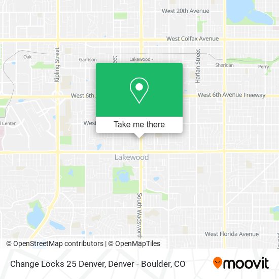 Change Locks 25 Denver map