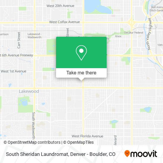 South Sheridan Laundromat map