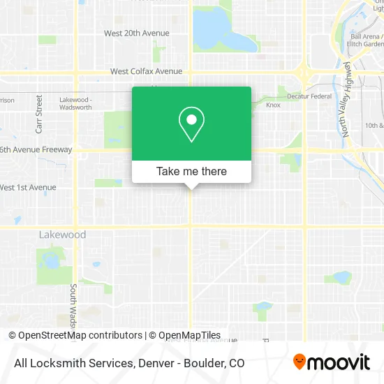 All Locksmith Services map