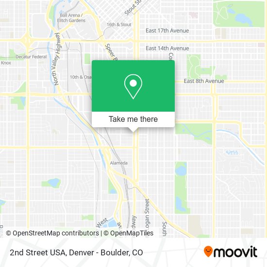 2nd Street USA map