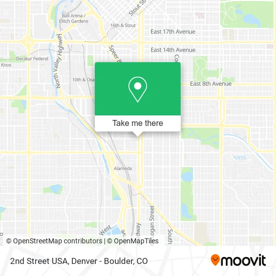2nd Street USA map