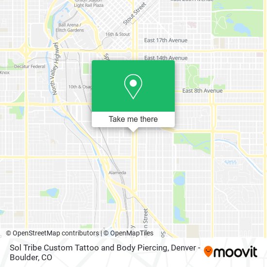 Sol Tribe Custom Tattoo and Body Piercing map