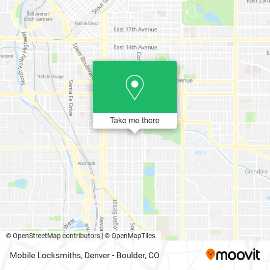 Mobile Locksmiths map