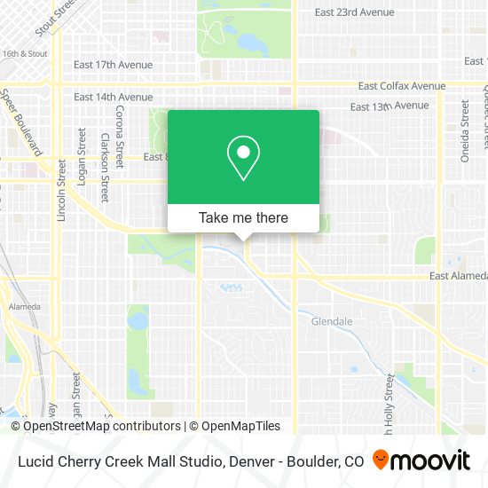 Lucid Cherry Creek Mall Studio map