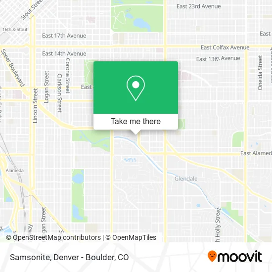 Mapa de Samsonite