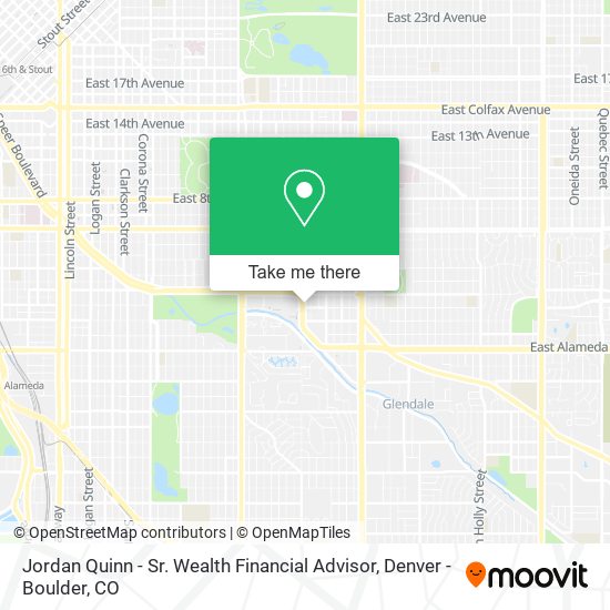 Jordan Quinn - Sr. Wealth Financial Advisor map