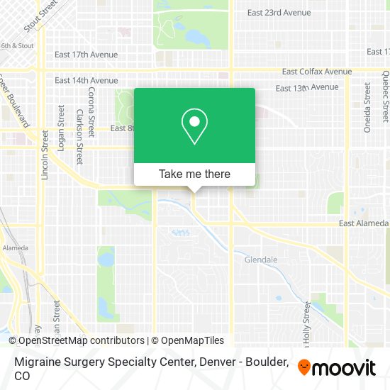 Migraine Surgery Specialty Center map