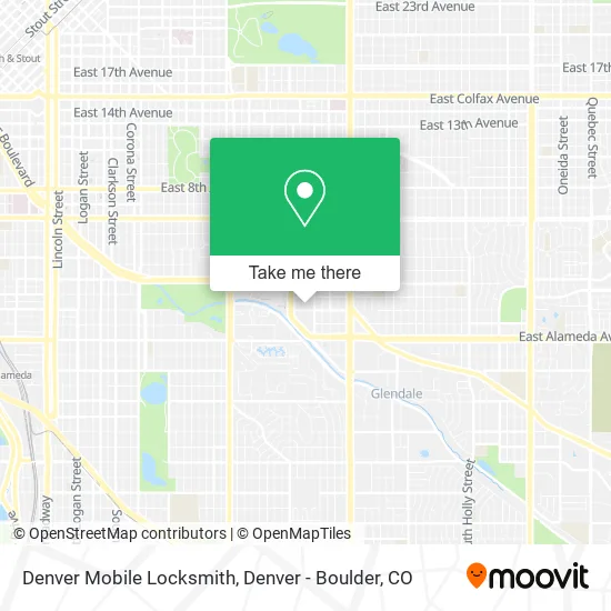 Denver Mobile Locksmith map