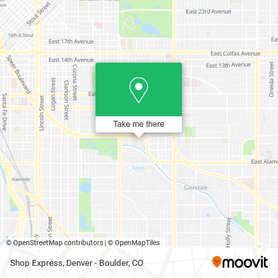 Mapa de Shop Express
