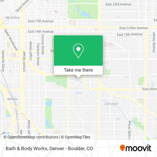 Bath & Body Works map