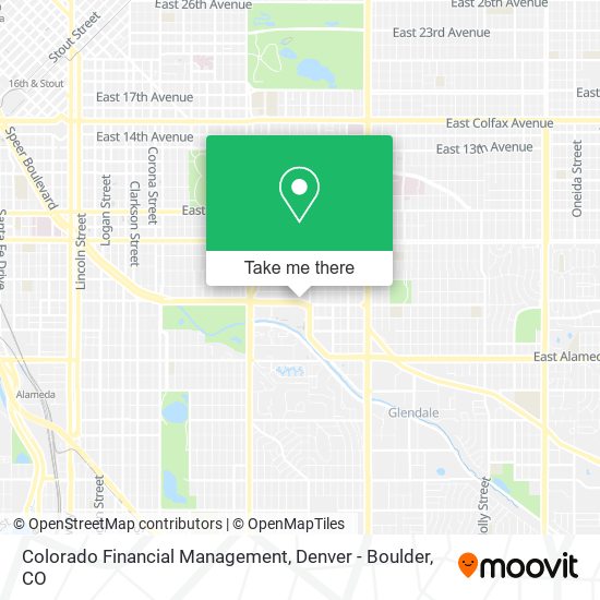 Colorado Financial Management map