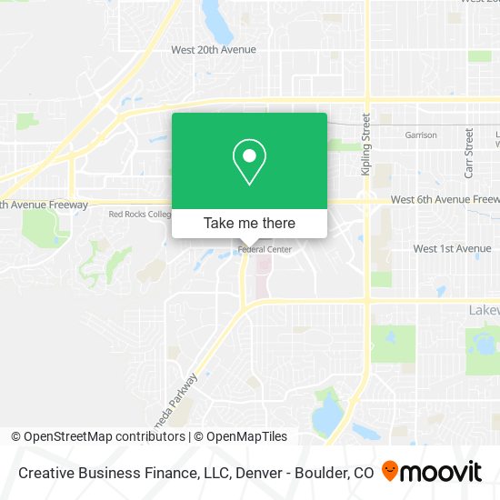 Mapa de Creative Business Finance, LLC