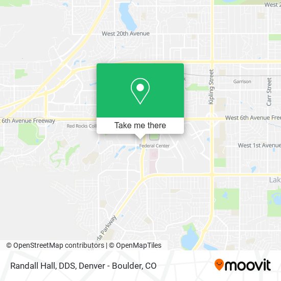 Randall Hall, DDS map